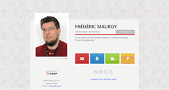 Desktop Screenshot of fredericmauroy.com